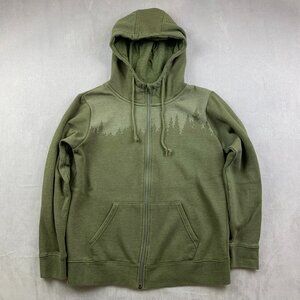 Tentree Women’s Sweater Large Green Full Zip Juniper Hoodie Pullover